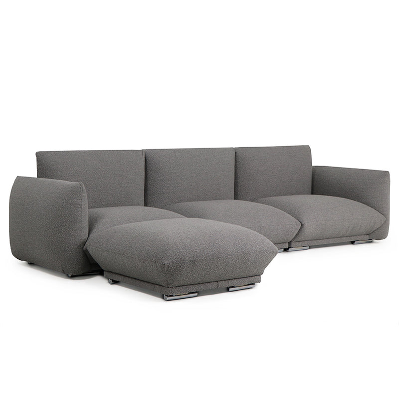 Combinação de sofá modular cor taupe