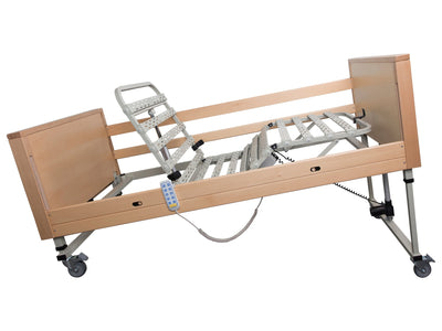 Electric folding bed ORTHOS DREAM Mistery - wooden guardrails